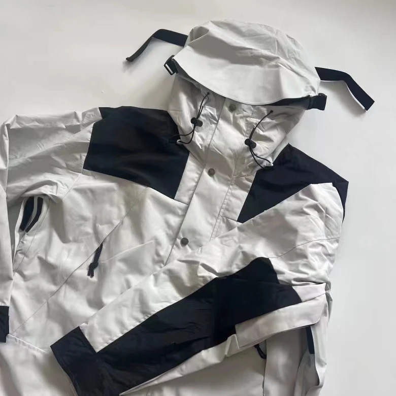 2023 Outdoor Mountaineering Jackets Men's and Women's Windbreaker Work Jackets Embroidered Couple Hooded Jackets