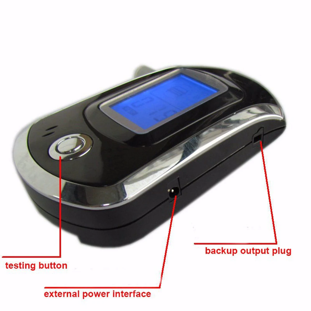 Professional Digital Breath Tester Breathalyzer Police Alcohol Tester Alcohol Detector Lcd Detector Accuracy Drunk Driving Test