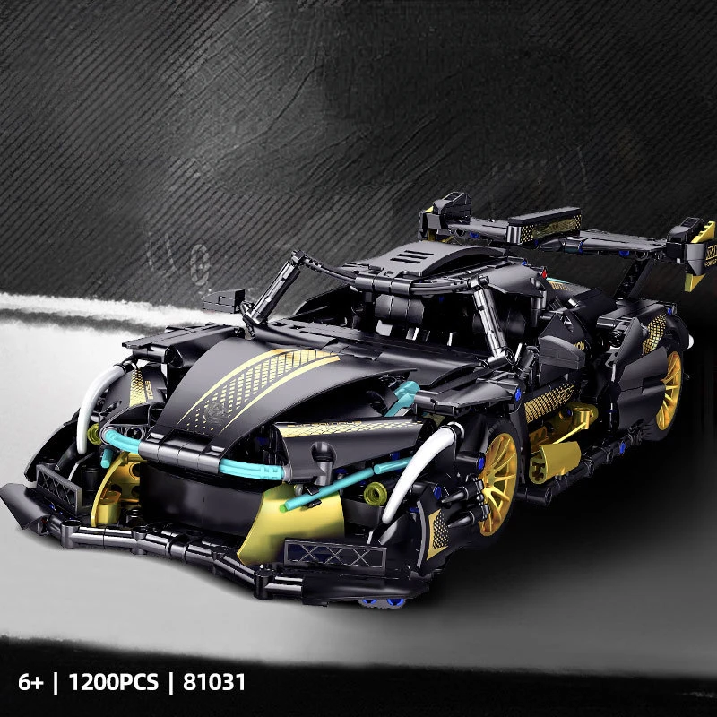 2023 Building blocks Supercar V12 Concept Racing model car build toy Birthday gift Boy Gift Christmas gift 81031