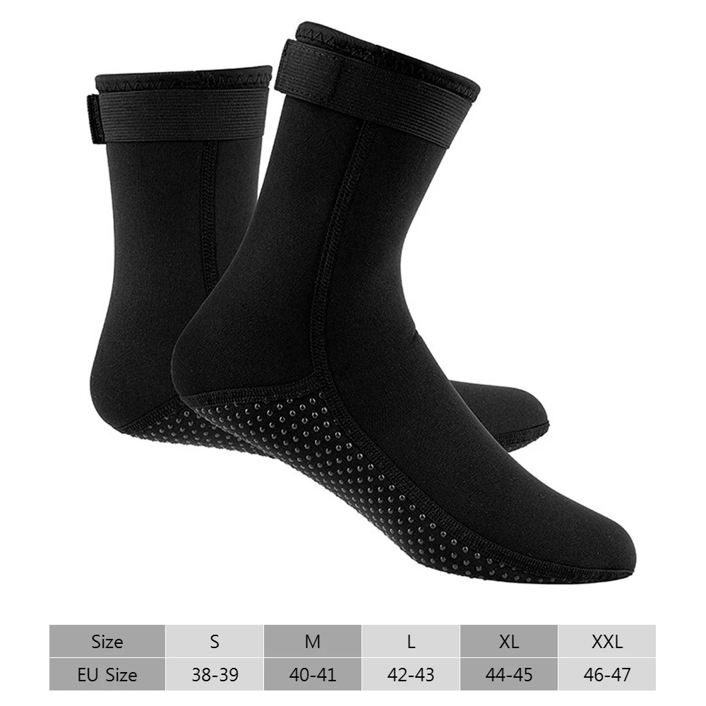 3MM Neoprene Diving Socks Boots Water Shoes Beach Booties Snorkeling Diving Surfing Boots for Men Women