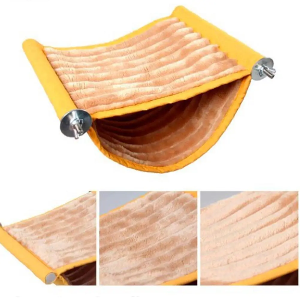 Pet Hanging Hammock Warm Nest Bed Removable 2025 Washable Parrot Bird Cage Perch For new Parrot Hamster House Accessories
