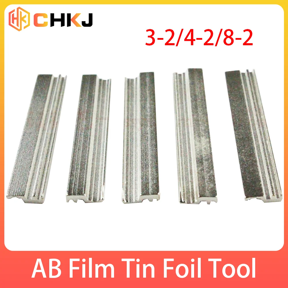 CHKJ High Quality 5/10PCS/Lot 2025 Tin Foil Tool AB Film With Groove On The new Side/No Groove On The Side Locksmith Tools