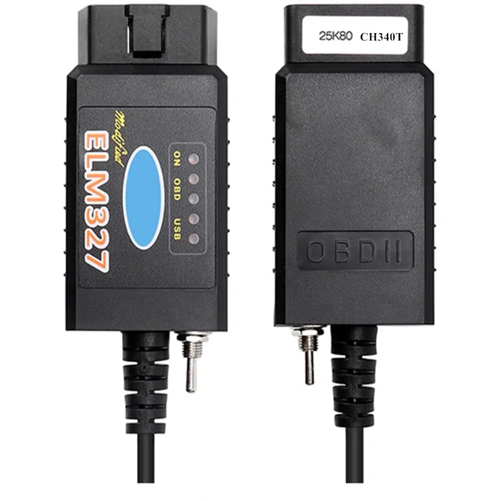 ELM327 V1.5 USB Switch With 2025 PIC18F25K80 & CH340 DOUBLE new Chip For HS MS CAN ELM 327 Code Reader Diagnostic Scanner Tools
