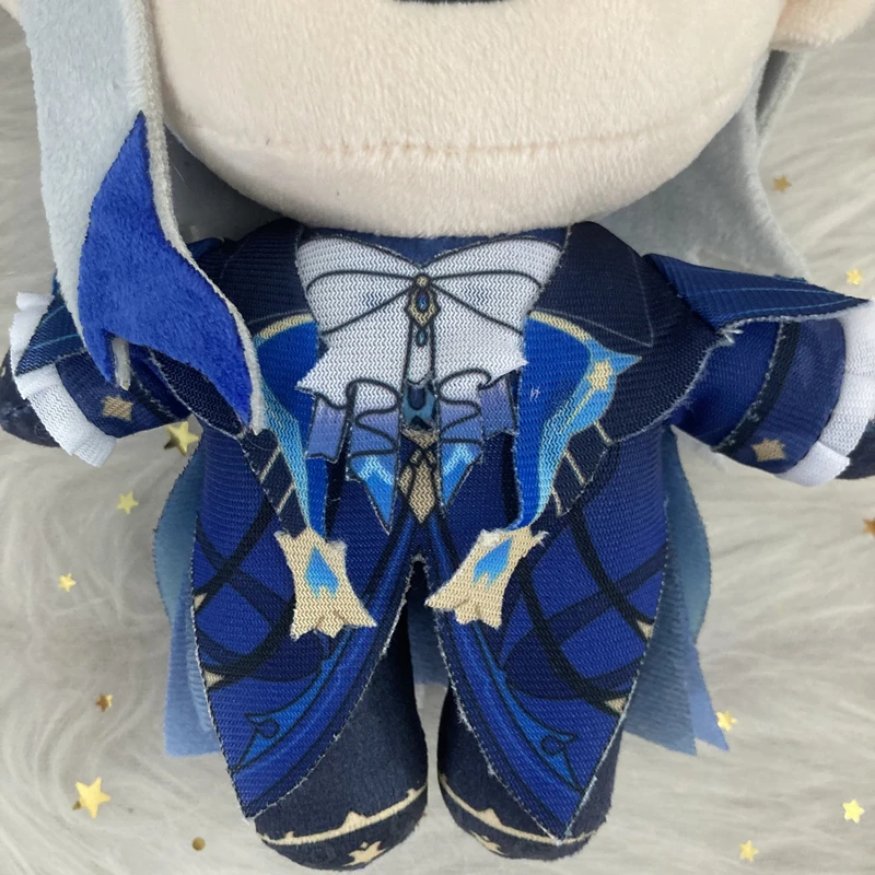 20cm Anime Genshin Impact Neuvillette Cosplay Plush Doll Toy Character Cute Soft Stuffed Pillow Christmas Halloween Gift