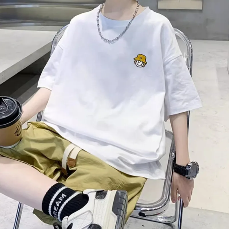 Children's Clothing, Boys' Short Sleeved T-shirt, Summer Children's Top, Big Boys' Summer Pure Cotton, Summer Trend T