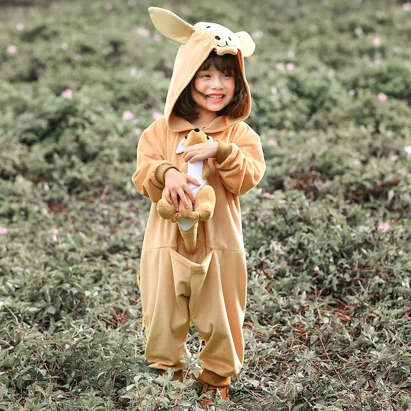 Umorden Halloween Costumes for Girls Lovely Kangaroo Costume Kids 2025 new Child Pamas Sleepwear Animal Theme Party Fancy Dress