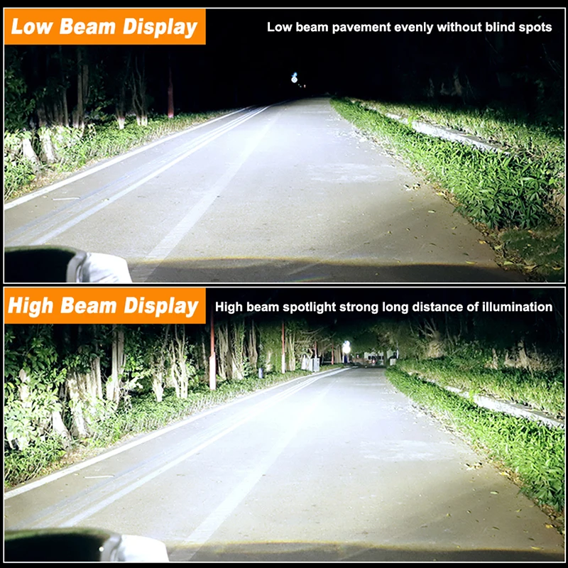 Mini H7 LED Bulb Projector Lens H11 LED H8 H9 9005 HB3 9006 HB4 Automobles Mini Lenses Headlight Lamp 100W 20000LM 12V LHD