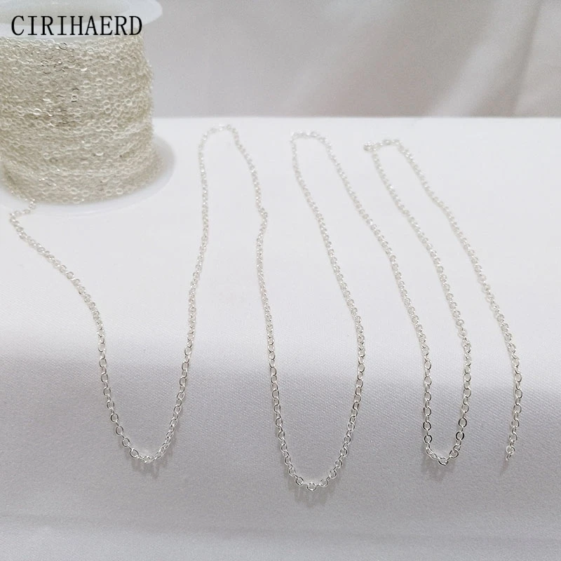 mm Thin Chain K Gold Plated Women Jewelry Chains For DIY Necklace Bracelet Making Supplies Accessories