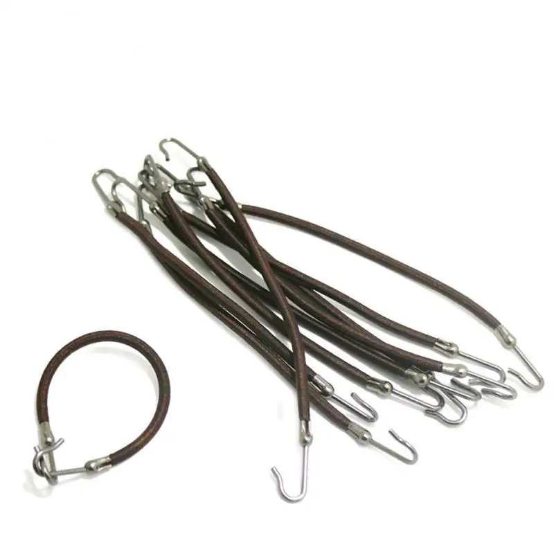 5pcs Ponytail Rubber Elastic Clips Rope Women Gum Hooks Hair Accessories Hair Ties Hairbands Styling Tools Holder Bungee Bands