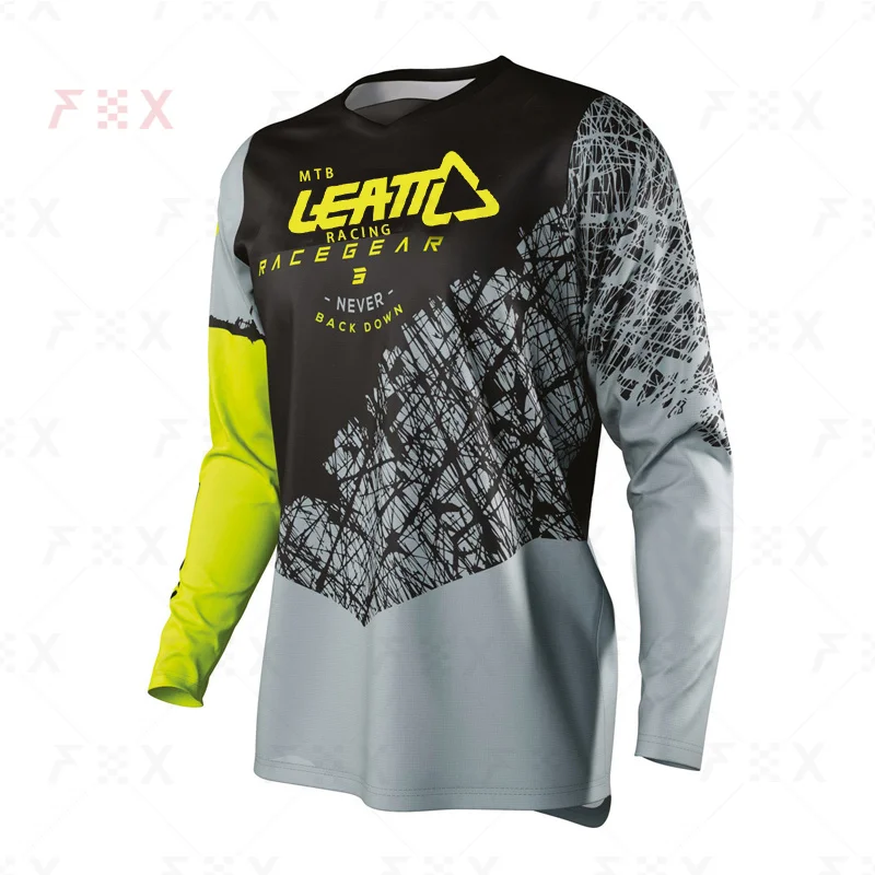 motorcycle mountain bike team downhill jersey MTB Offroad DH bicycle locomotive shirt cross country mountain mtb leatt racing