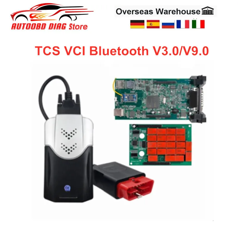Newest 2021.11 With Keygen new Multidiag PRO TCS VCI Bluetooth Double PCB V3.0 Real 2025 9241 Chip OBD2 Scanner Car Truck Diagnostic Tool