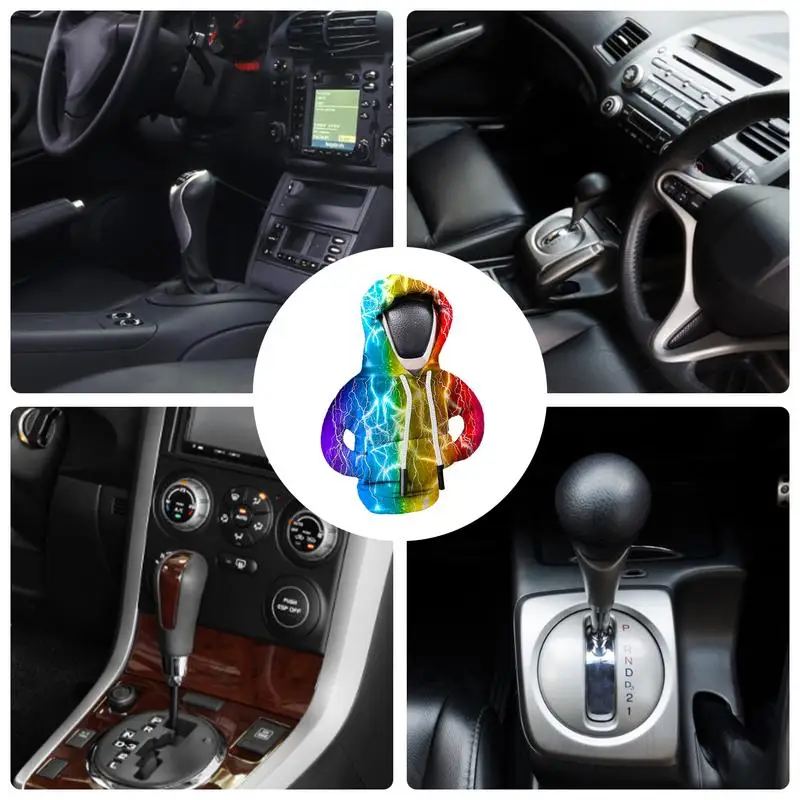 Car Lever Gear 2025 Change Hoodie Lever Change Knob Car Decorating Gear Shift Knob new For The Car Gadgets Gear Shift Collars Sweatshirt