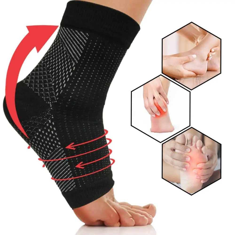1Pair Soothe Socks Neuropathy Pain,Ankle Brace Compression Sleeve Support,Soothesocks for Neuropathy,Soothe Socks Arch Support