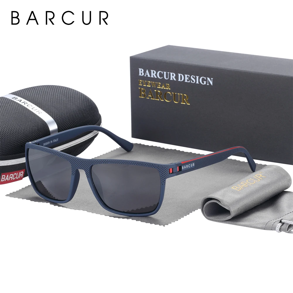 BARCUR Polarized Sunglasses for Men Utralight Spoorts Mens Sun Glasses Women Eyewear Accessory Oculos