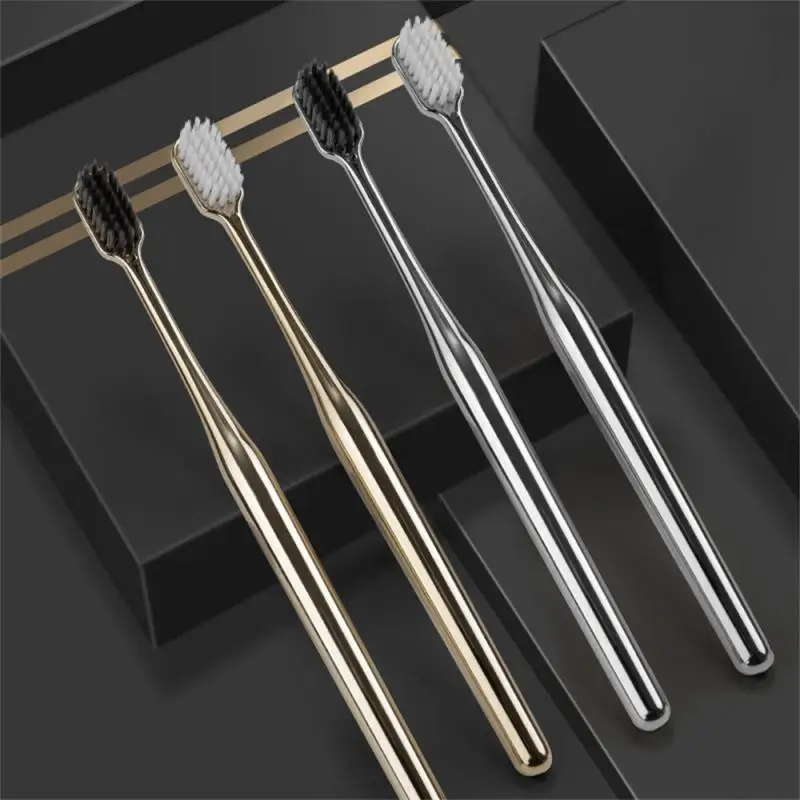 a c f Women Soft Toothbrush Men Adult Tooth Brush Gold Sier Brushes Elegance Gentle Toothbrushes Drop Shipping es