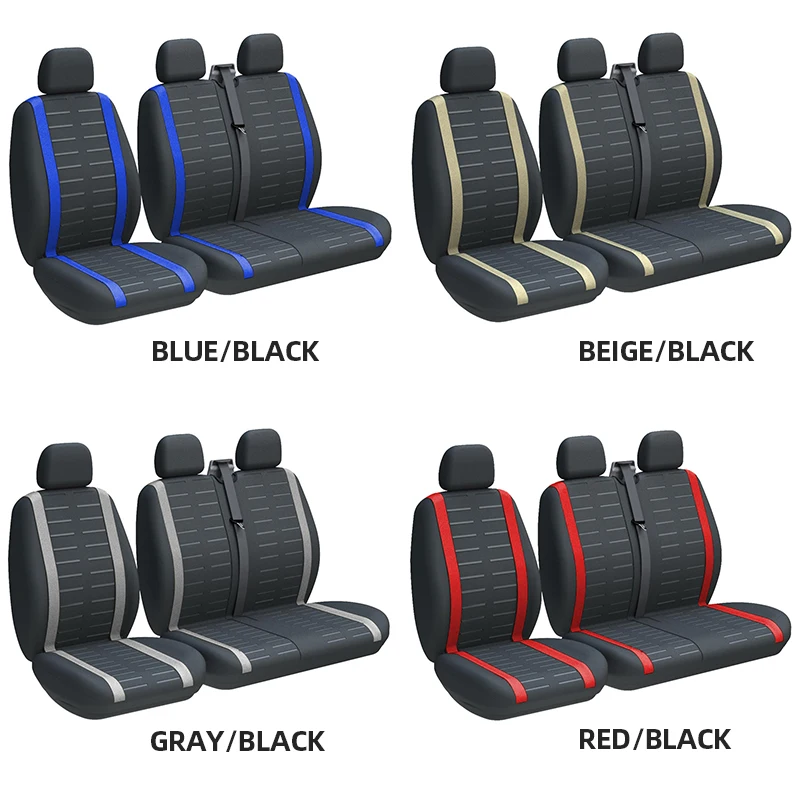 2+1 Van Seat Covers Protective Auto Seat For Nissan Primastar For VW Caddy IV For Citroen For Fiat Ducato For Vivaro For Master