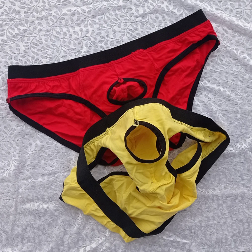 new 2025 Sexy Men's Thin Underpants Low Waist U Convex Pouch G-String Briefs Thongs Underwear Panties Breathable Bikini Slip Homme