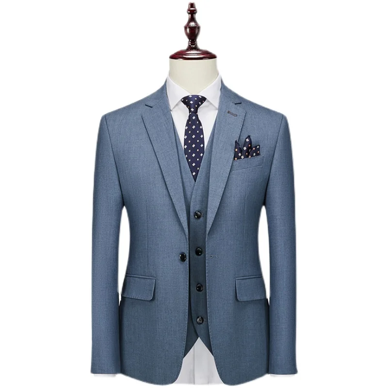 (Jacket+Trousers+Vest) New Costume Homme Popular Clothing Party 2025 Stage Men's Suit Groomsmen new Regular Fit Tuxedo 3 Pcs Set