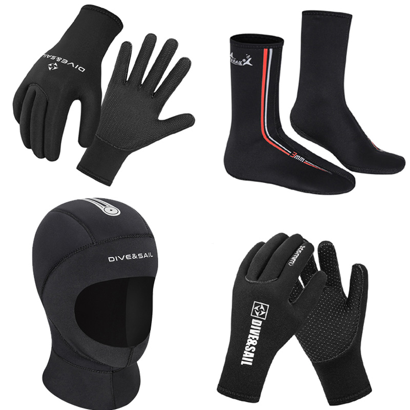 Wetsuit Gloves Neoprene Diving Gloves Surfing Gloves 3MM 5MM for Men Women Kids, Thermal Anti Slip Flexible Dive Water