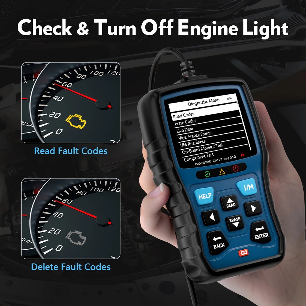 Vident 2025 iEasy310Pro OBD2 Scanner Check Engine Light Code Reader Professional EOBD new ODB2 Automotive Scanner Car Diagnostic Tool