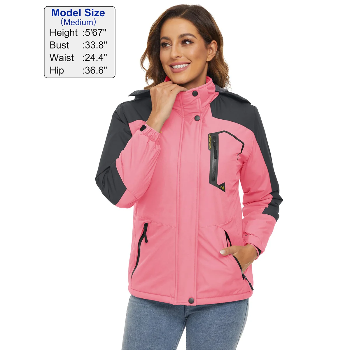 MAGCOMSEN Womens Ski Jacket Winter Warm Fleece Parka Windproof 2025 Rain Snowproof Thermal Heavy new Coat Hiking Ladies Snowboard Anorak