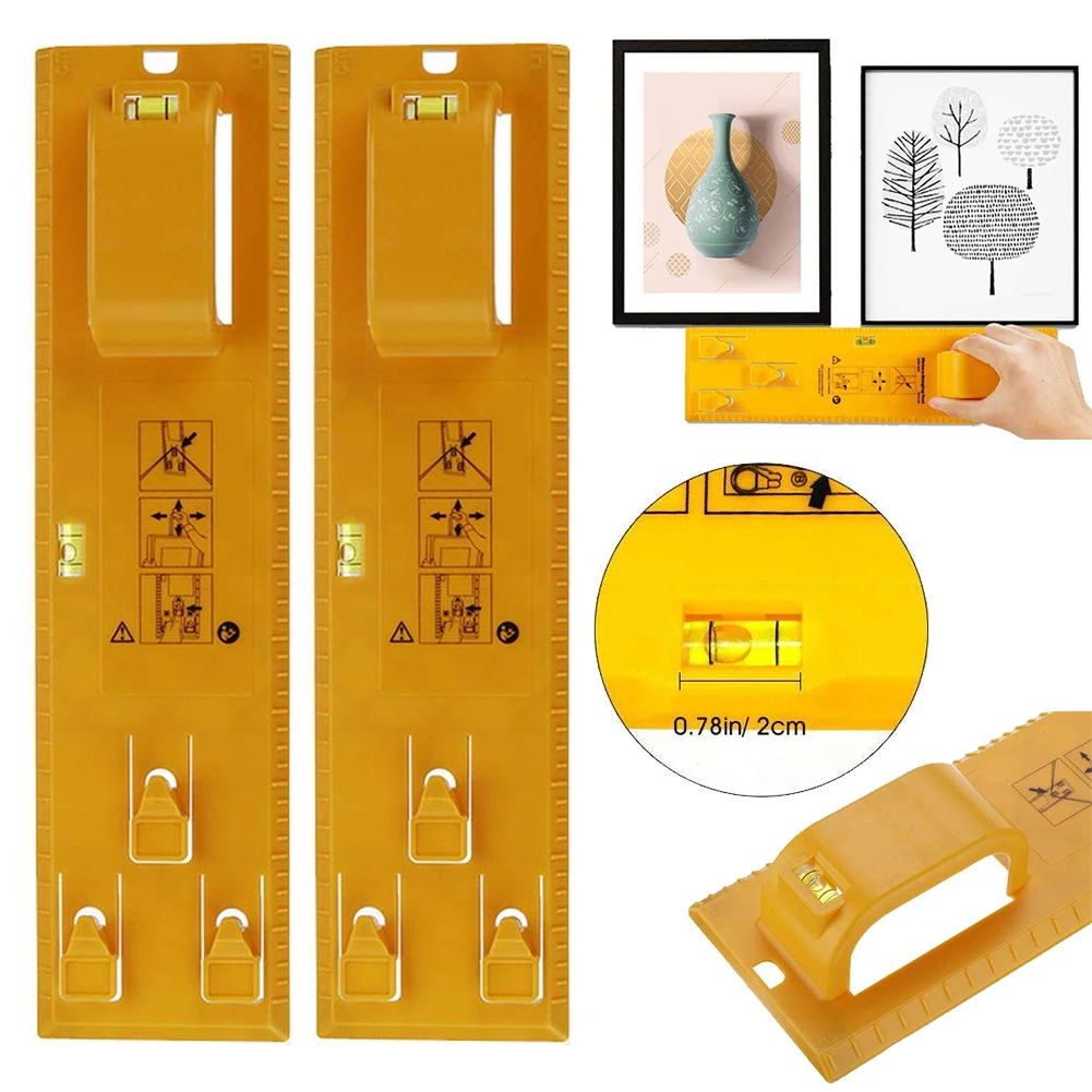 Frame Photo Level 1/2pcs Ruler Angle Gauge Finder Picture Hanging Kit Wall Photo Marking Measuring Tool Support Dropshipping smile