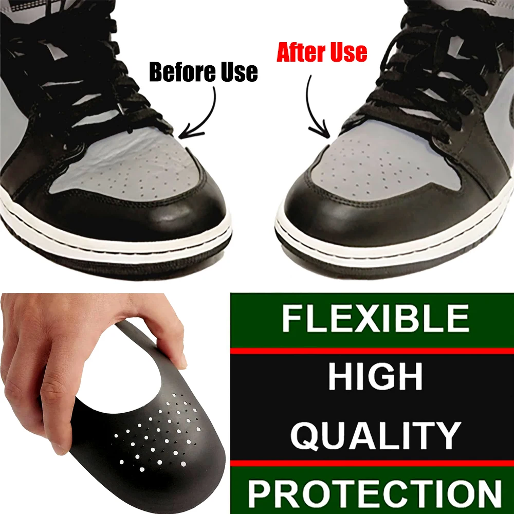6Pairs Shoes Anti Crease Protector for Sneakers Toe Caps Sports Support Crease Guard for Sneaker Anti-wrinkle Shoe Stretcher