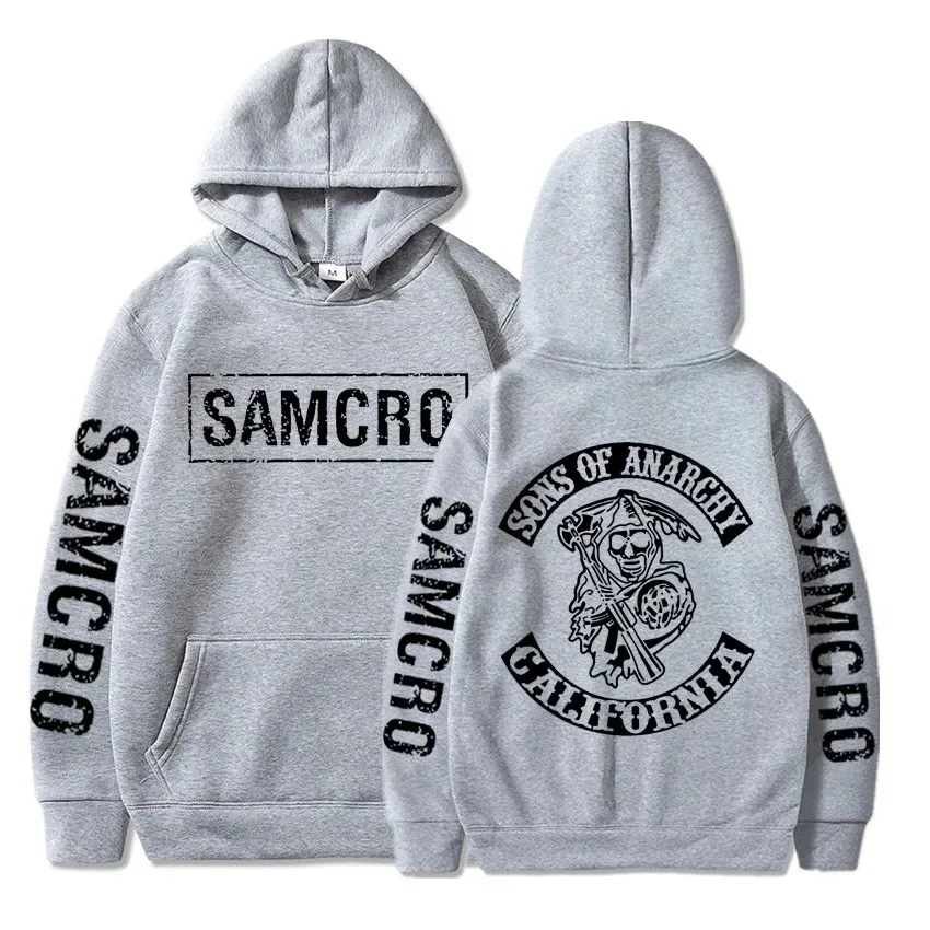 Sons of Anarchy SAMCRO Graphic Hoodie Man Streetwear Autumn Men Womnen High Quality Vintage Rock Punk Hoodies Sweatshirt Tops