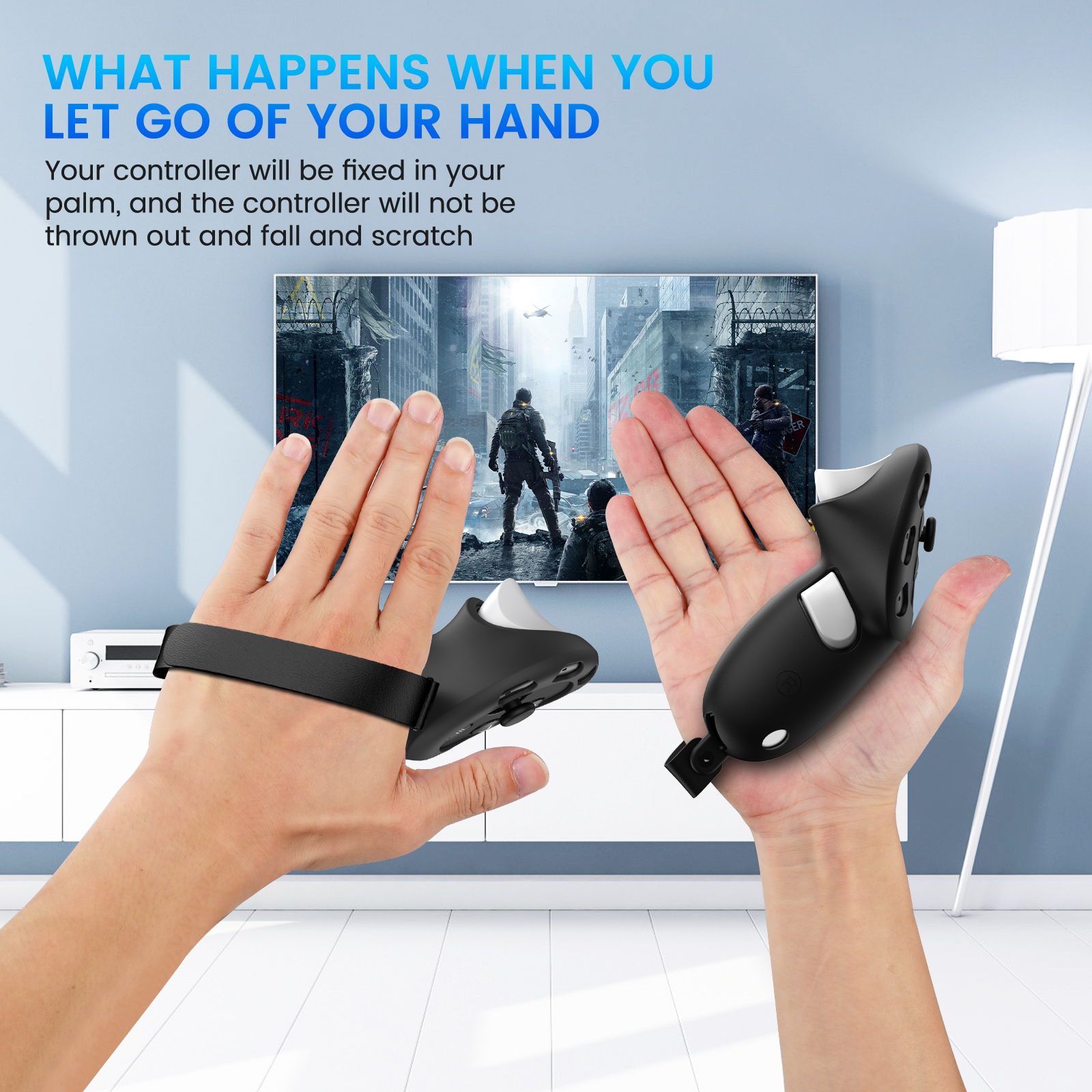 Silicone Controllers Grip Protector Left Right Sign 2 Rocker Cap VR Touch Controller Cover Skin for Meta Quest 3 VR Accessories 3dfba 7dc1a
