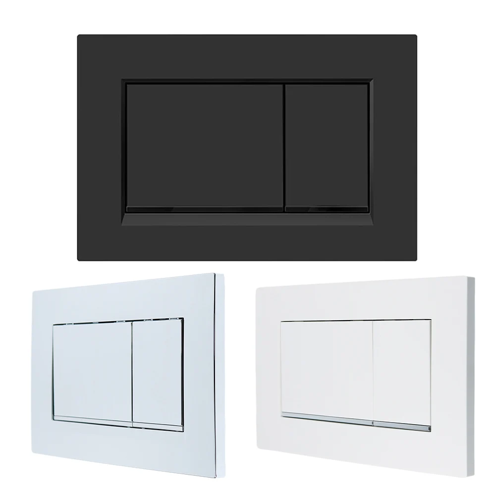 For Geberit Sigma30 Dual Flush Plate Chrome Frame Contemporary and Durable Matt Black/Matt White/Matt Chrome Silver
