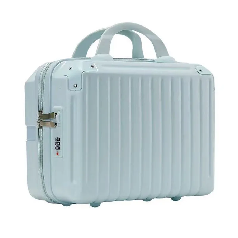 16 Inch Large Capacity Portable Lightweight Luggage Case Female Zipper Lock Cosmetics Storage Bag Small Boarding Mini Suitcase