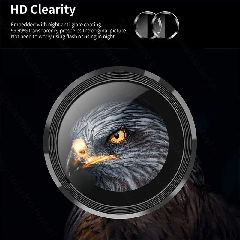 Zenfone10 5G Case Aluminium Alloy Ring Camera Protector Cover For Asus Zenfone 10 5G AI2302 5.92" Back Lens Tempered Glass Film