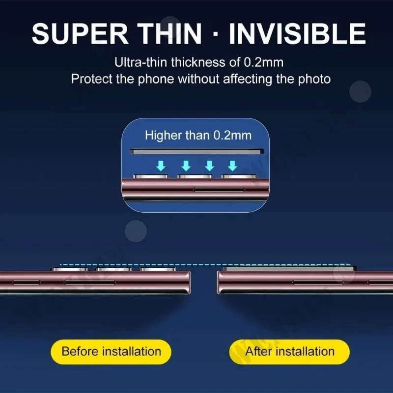 4 in 1 For Samsung S24 S23 S22 S21 Ultra Plus FE A54 A15 A14 A25 A34 9HD Screen Protector Full Protective Glass+lens protector