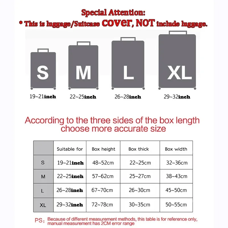 British Style Travel Suitcase Covers Women Elastic Scene Luggage Protective Covers Valise Bagages Roulettes Vintage Covers
