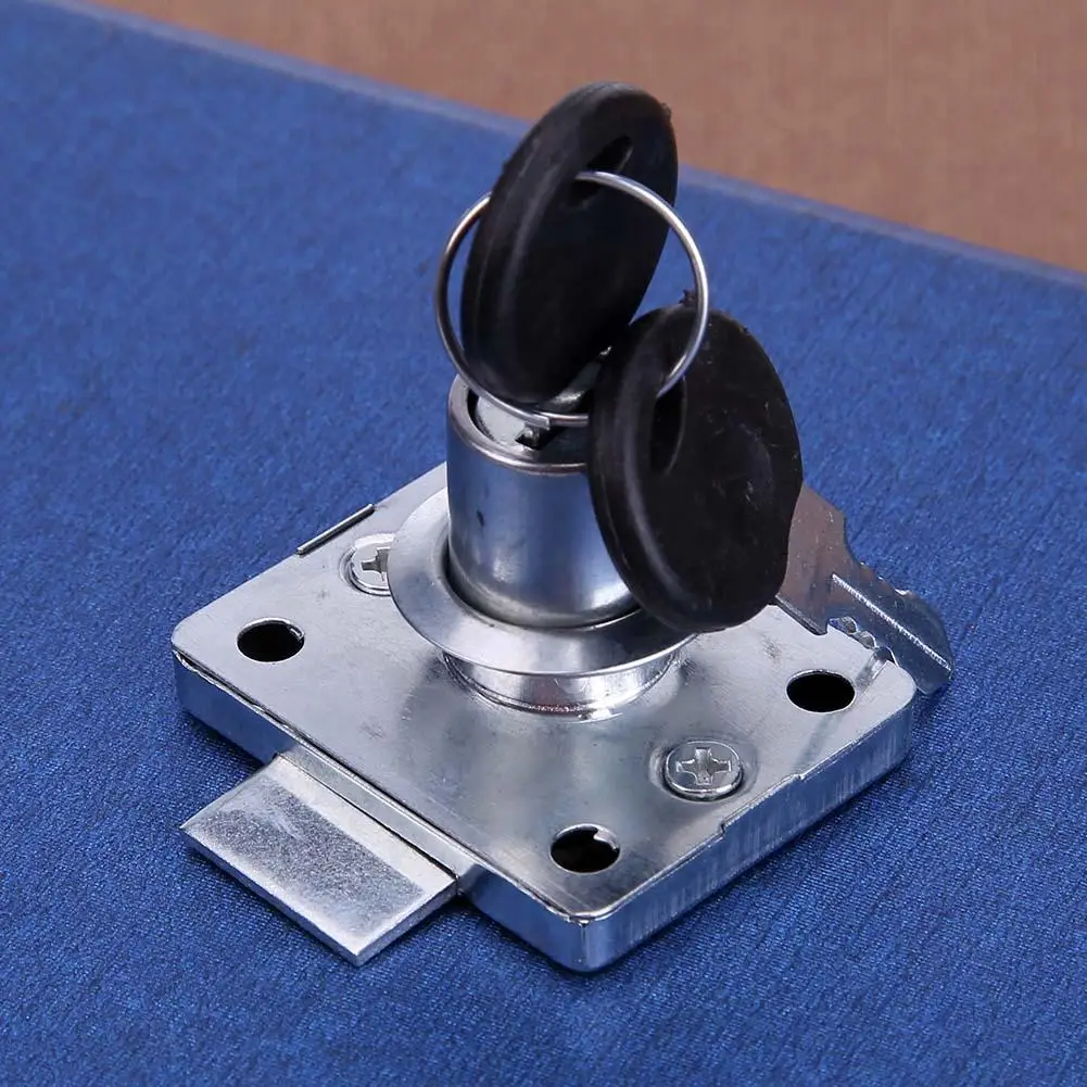 Hardware Steel Drawer Lock Desk Drawer Lock Wardrobe Locks Cabinet Locks Furniture Cabinet Locker with 2 Keys