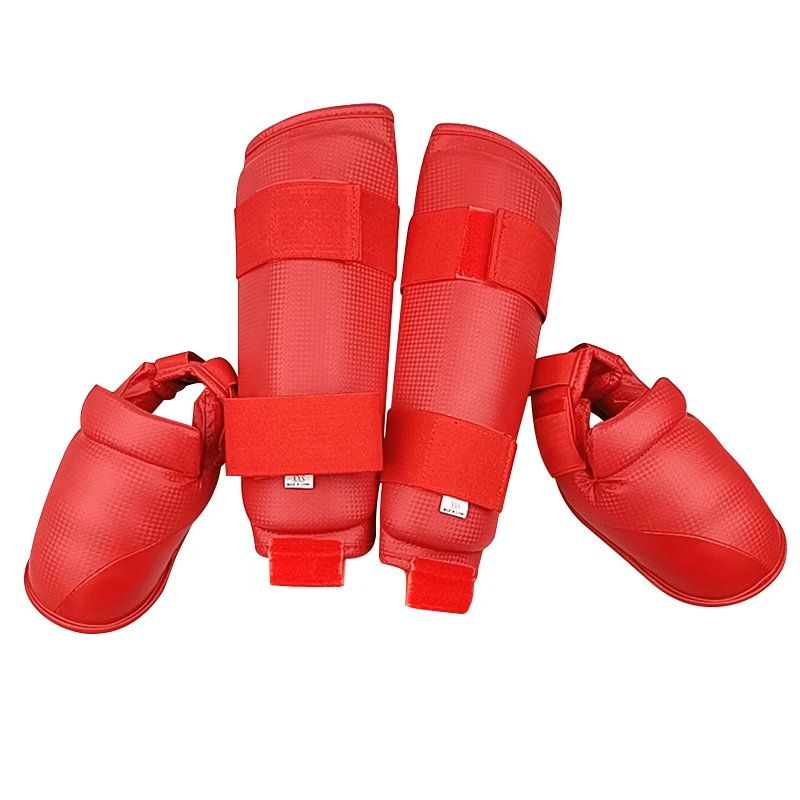 Karate Equipment MMA Suit karate Gloves Set Leg Shin Guard Hand Palm Foot Protector Men Bands Karate Unisex Adult Child