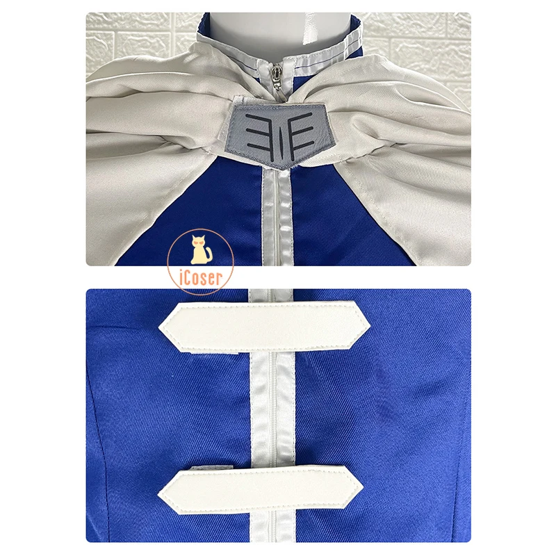 Himmel Cosplay Costume Wig Anime Frieren Beyond Journey's End Cloak Uniform Outfit Blue Hair Halloween Party Men Women Role Play