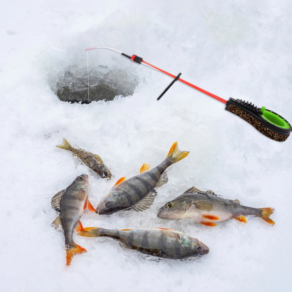 Ice Winter Fishing Tackle Ice Fishing Rod ABS Outdoor Portable Winter Fishing Rod Waterproof Fishing Pole Tackle for Fishing