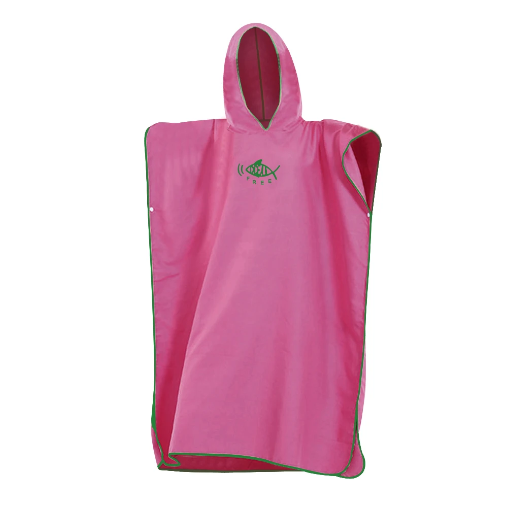 Surf Poncho Changing Towel Microfiber Fabric Water Sports Hooded Robe Adult Child Beach Blanket Bath Swim Quick Tie Dry Wetsuit