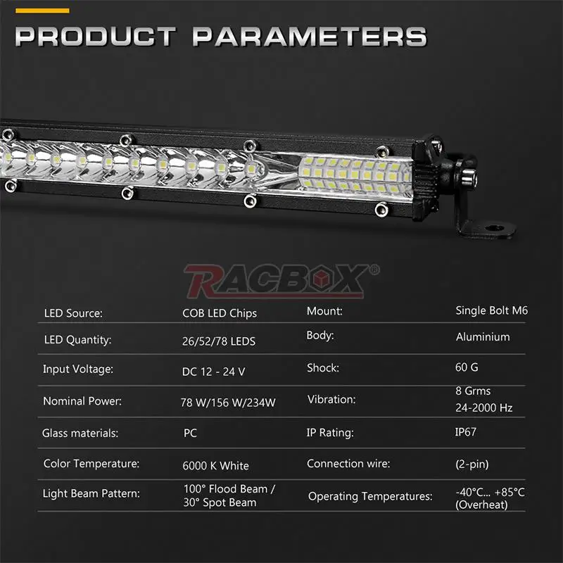 Ultra Slim LED LIGHT BAR 10'' 20'' 30'' Inch Flood Spot LED Bar 12V 24V Driving Fog Lights For Jeep LADA Truck 4x4 4WD O