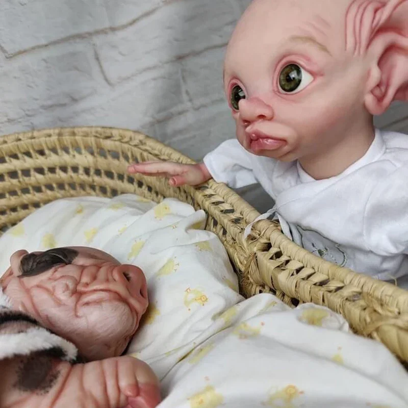 40cm Fariy Elf Reborn Dolls Handmade Reborn Baby Doll Sweet Baby Collectible Art Doll High Quality Handmade Doll