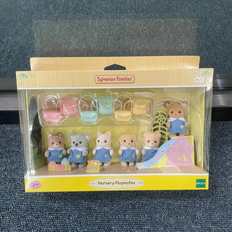 Christmas Gift A Et Sylvanian Families Anime Girl Figures cute Plushies Kindergarten Series Pvc Room DecorationFor Kids Toys