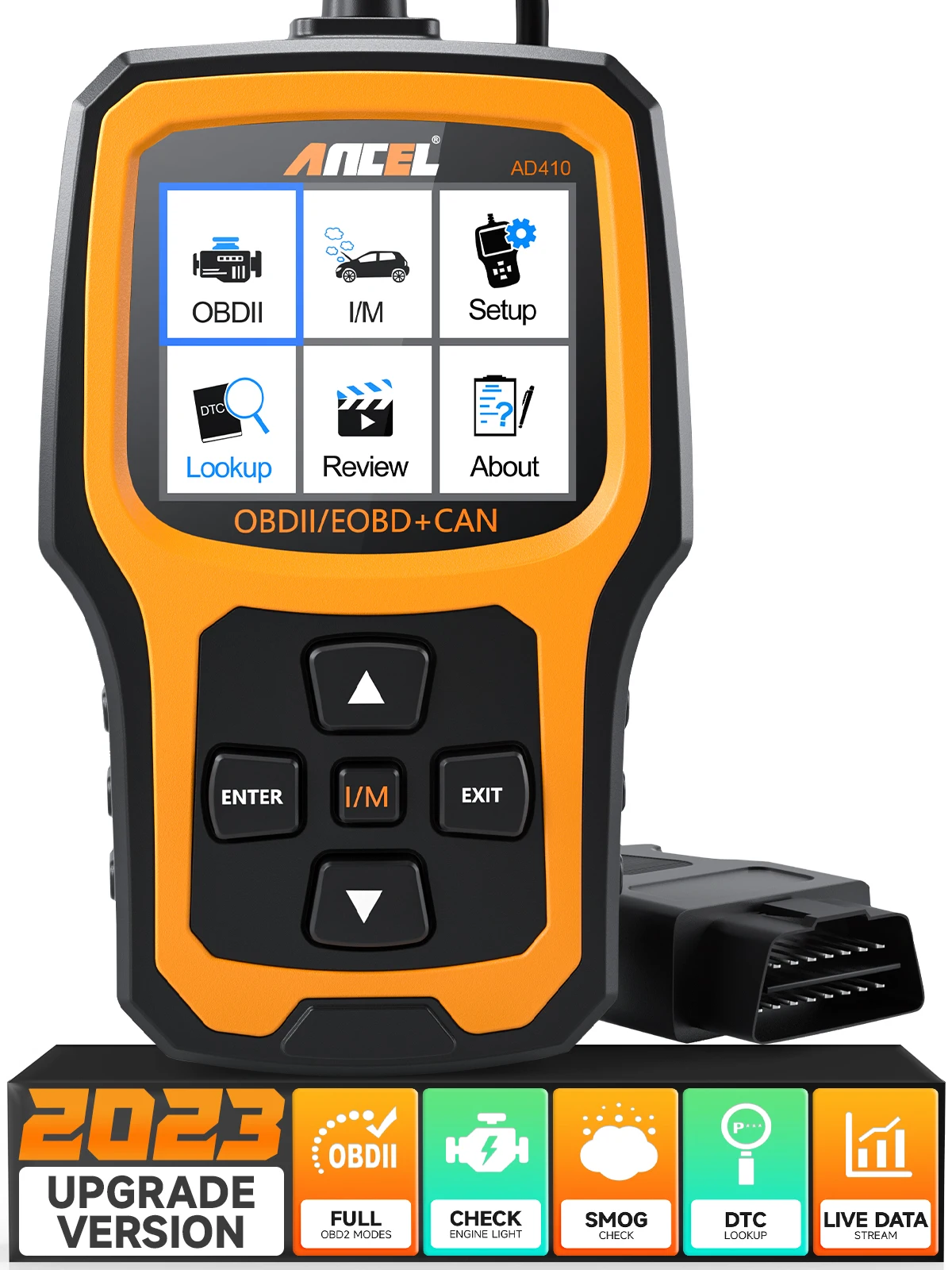 ANCEL AD410 Enhanced OBD II 2025 Vehicle Code Reader Automotive new OBD2 Scanner Auto Check Engine Light Scan Tool