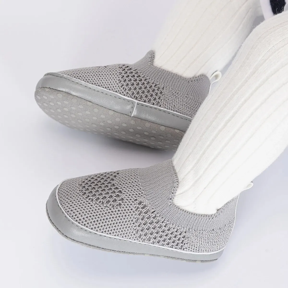 Meckior Baby Shoes Baby Girls Boys Toddler Comfortable Mesh Breathable Sneaker Boy Lazy Slip On First Walkers Newborn Crib Shoes