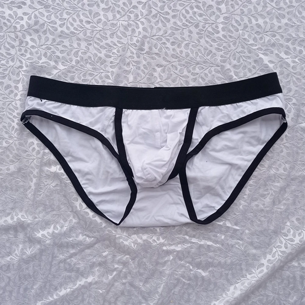 new 2025 Sexy Men's Thin Underpants Low Waist U Convex Pouch G-String Briefs Thongs Underwear Panties Breathable Bikini Slip Homme