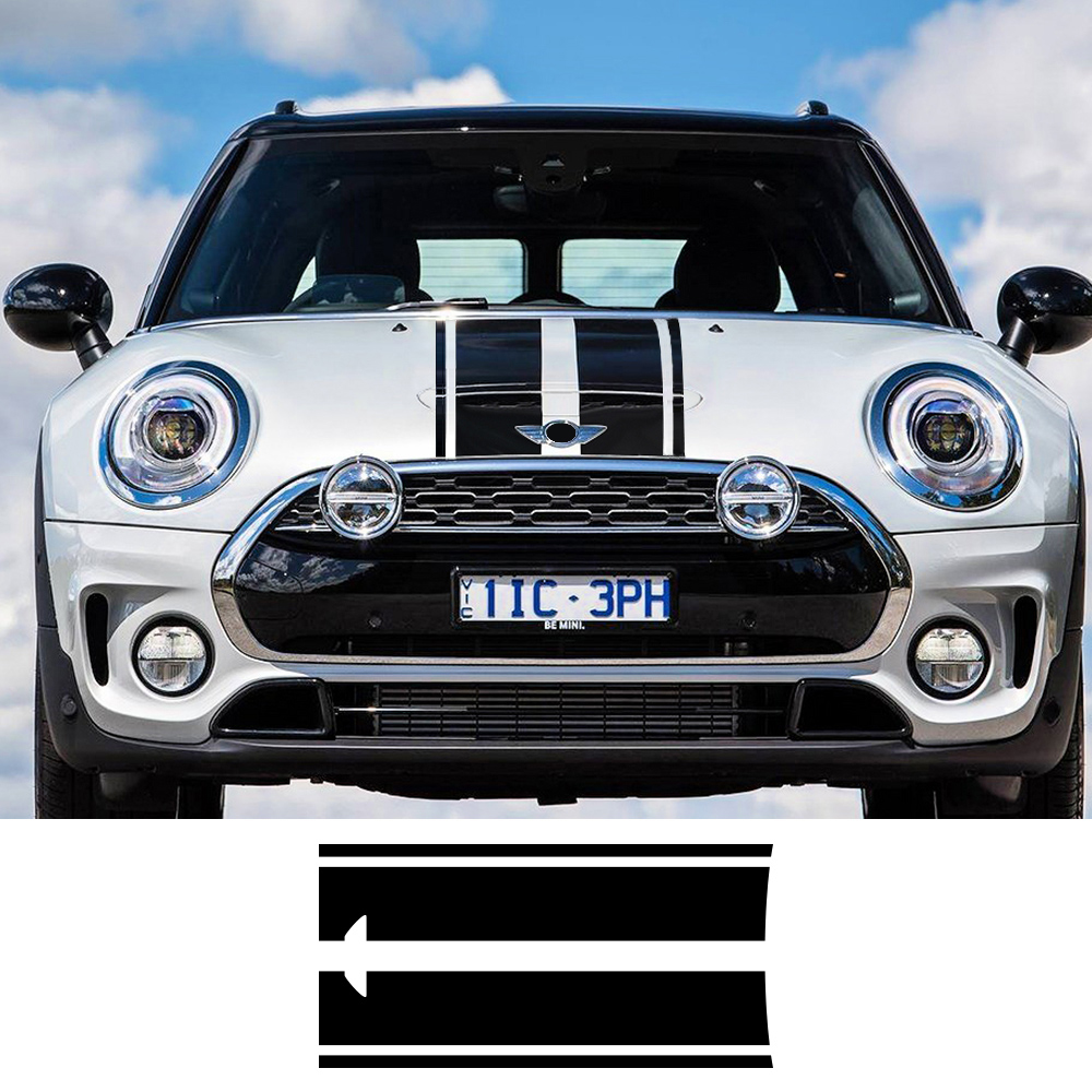 2025 Car Styling Head Hood Decal Stickers Stripe For MINI Cooper S One Countryman Clubman R55 R56 R60 R61 F54 F55 new F56 F60 Accessories