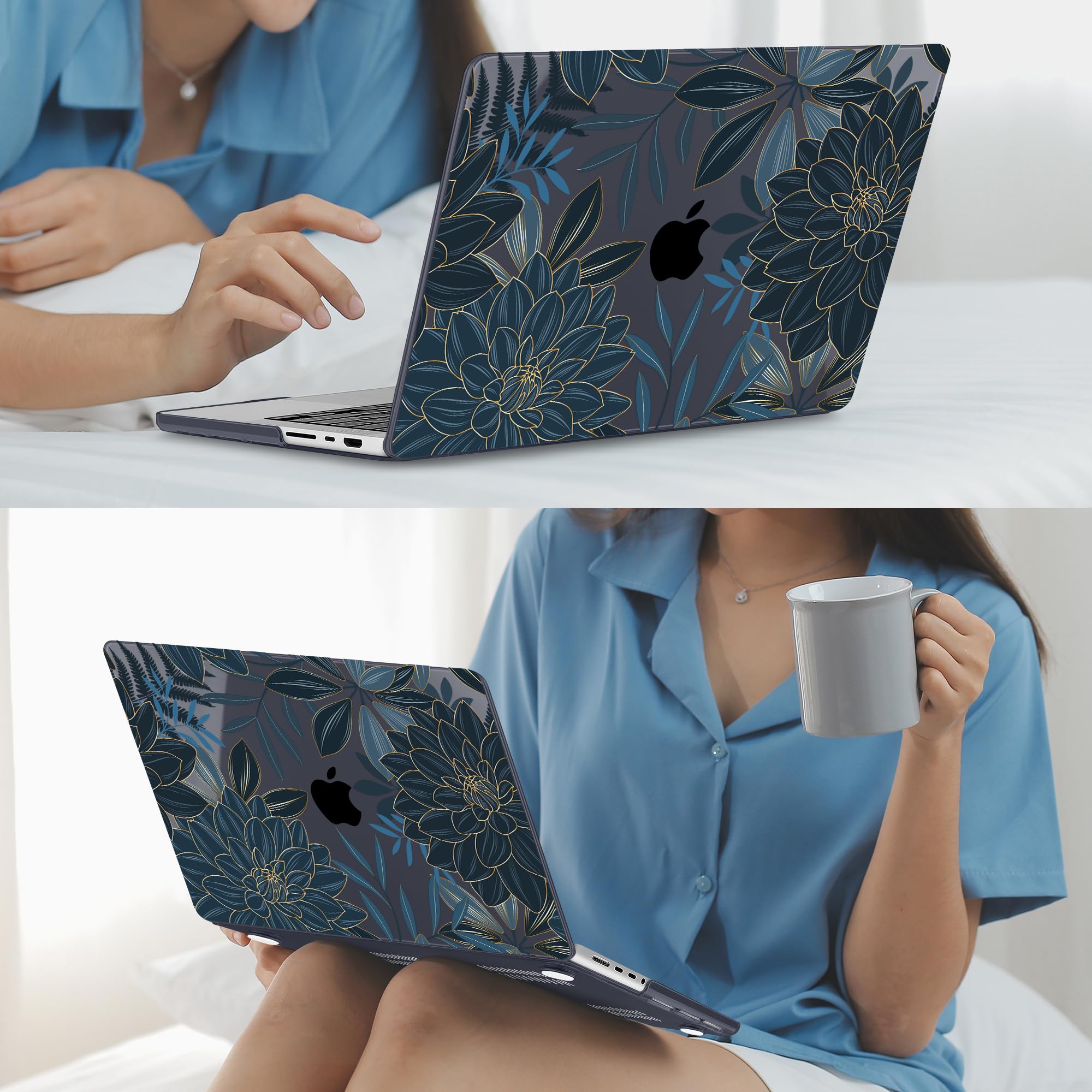 Laptop Cases for Macbook Pro 14 Case M2 A2779 A2991 2023 Pro 16 Cover M3 M1 Mac Book Air 13 Case 2022 13.6 A2681 Air 15.3 A2941