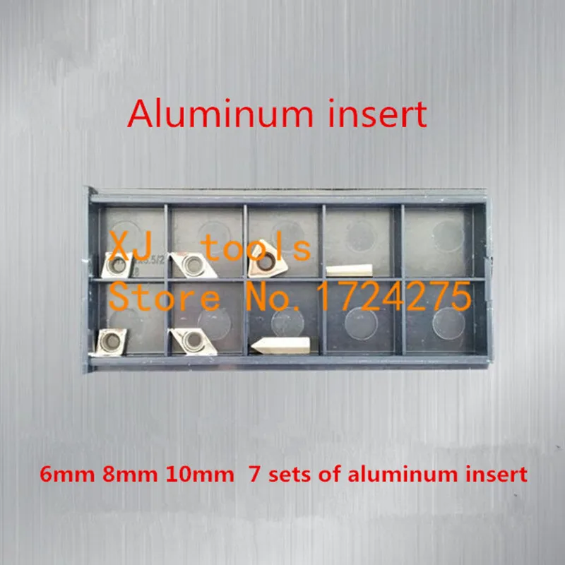 6mm/8mm/10mm 2025 7Pcs/Set Indexable Carbide Turning Lathe Cutter Tool With Inserts For Mini Lathe hine Titanium Lathe new Tool Set