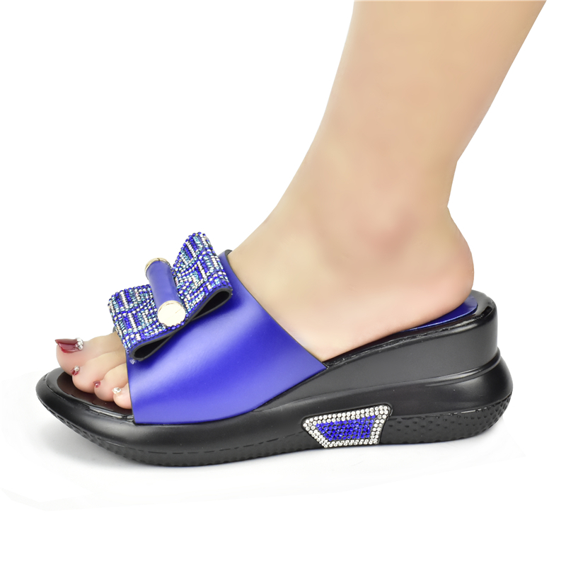 Latest Patent Leather Rhinestone Wedding Shoes Bride Shoes for Women 2024 Designer Luxury Wedges Shoes for Women Platform Pumps
