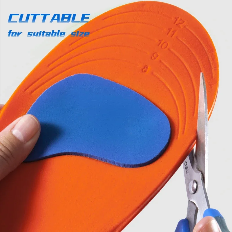 4D Sports Insoles Soft Men's Deodorant Insole Flat Arch Support Full new Pad Elastic Massage Insole 2025 For Running Soles Hightechnology